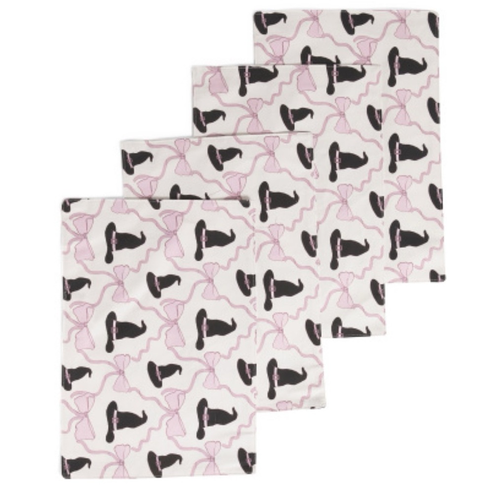 Witch Hat & Bow Placemats Set of 4